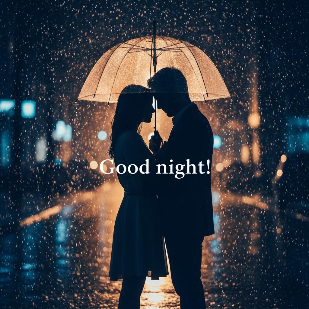 romantic  good night image