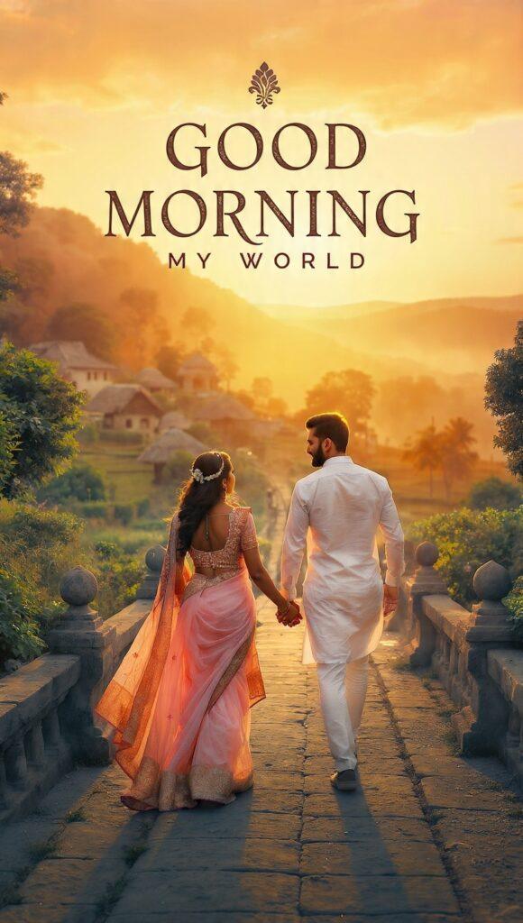 beautiful good morning love couples image  