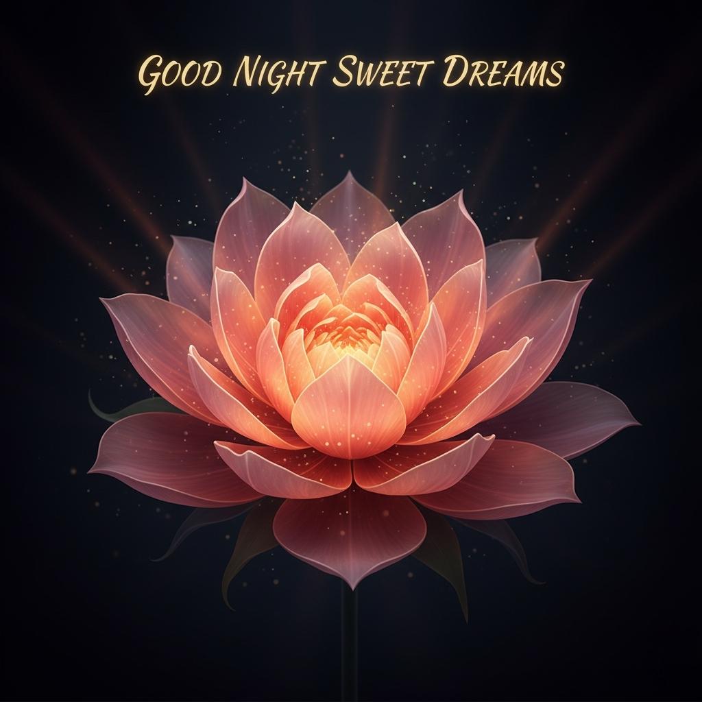 lotus flowe with dark backgrownd night good