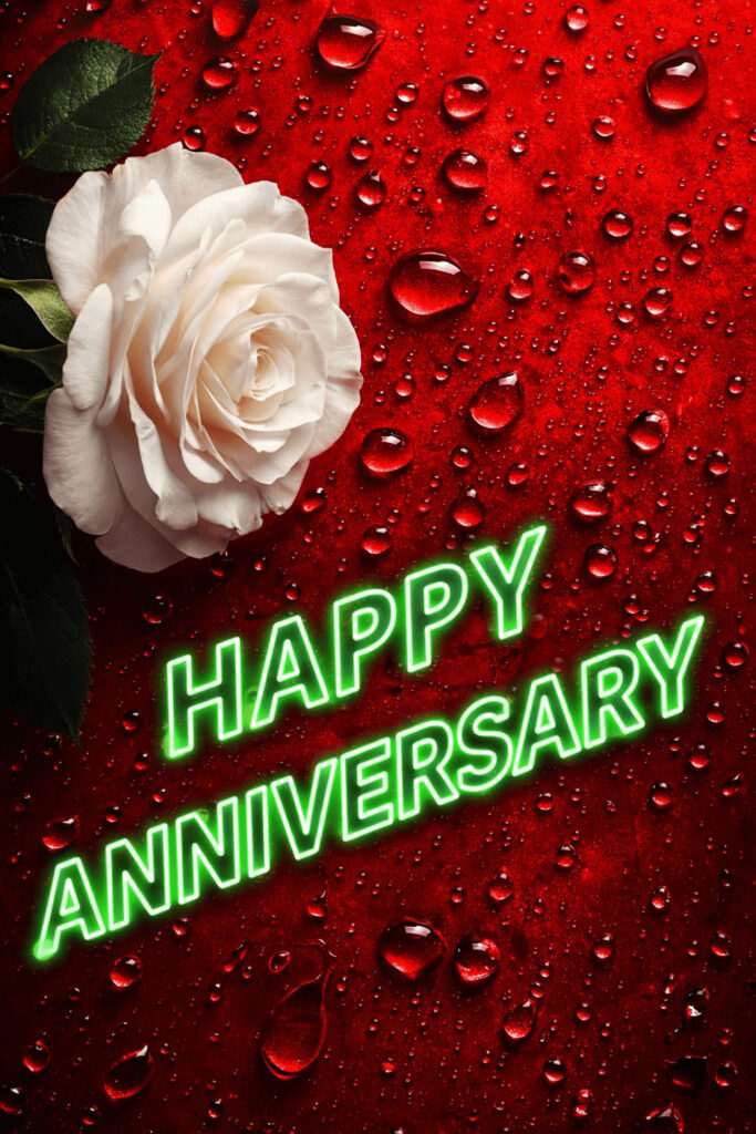 Beautiful happy anniversary wishes image